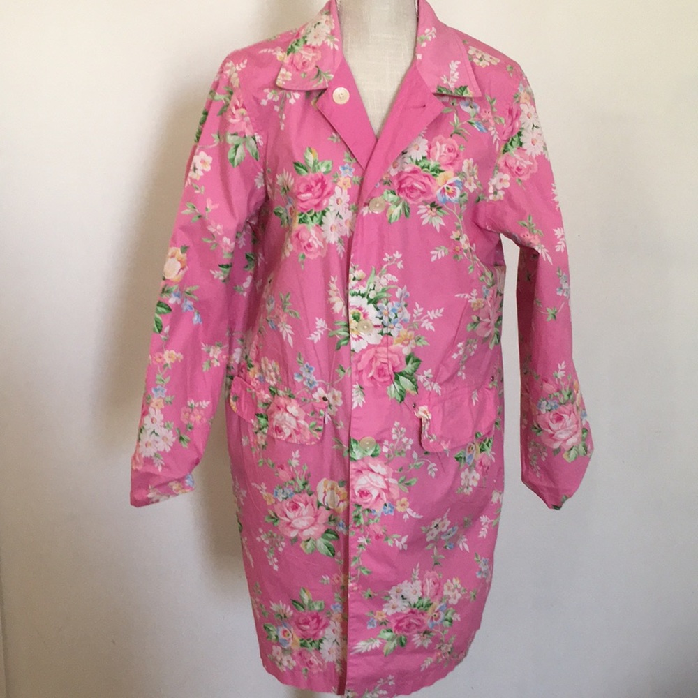 Jones New York pink reversible raincoat